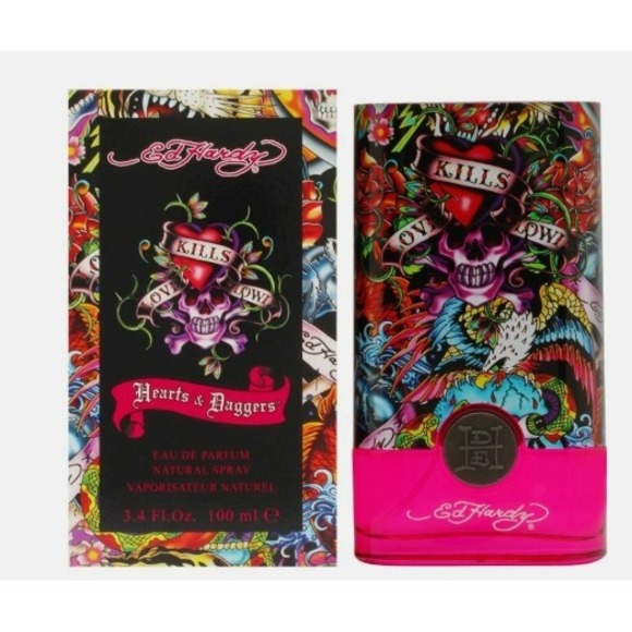 Ed Hardy Hearts & Daggers Eau de Parfum Natural Spray 1.7 Fl. Oz. 50 ml EDP - Picture 1 of 9
